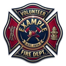 Example Volunteer Fire Department logo